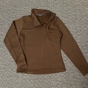 Salomon Women's Brown asymetrical Sweater